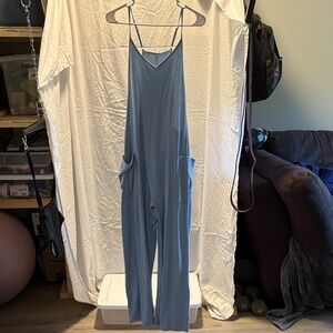 Blue Sleeveless Jumpsuit